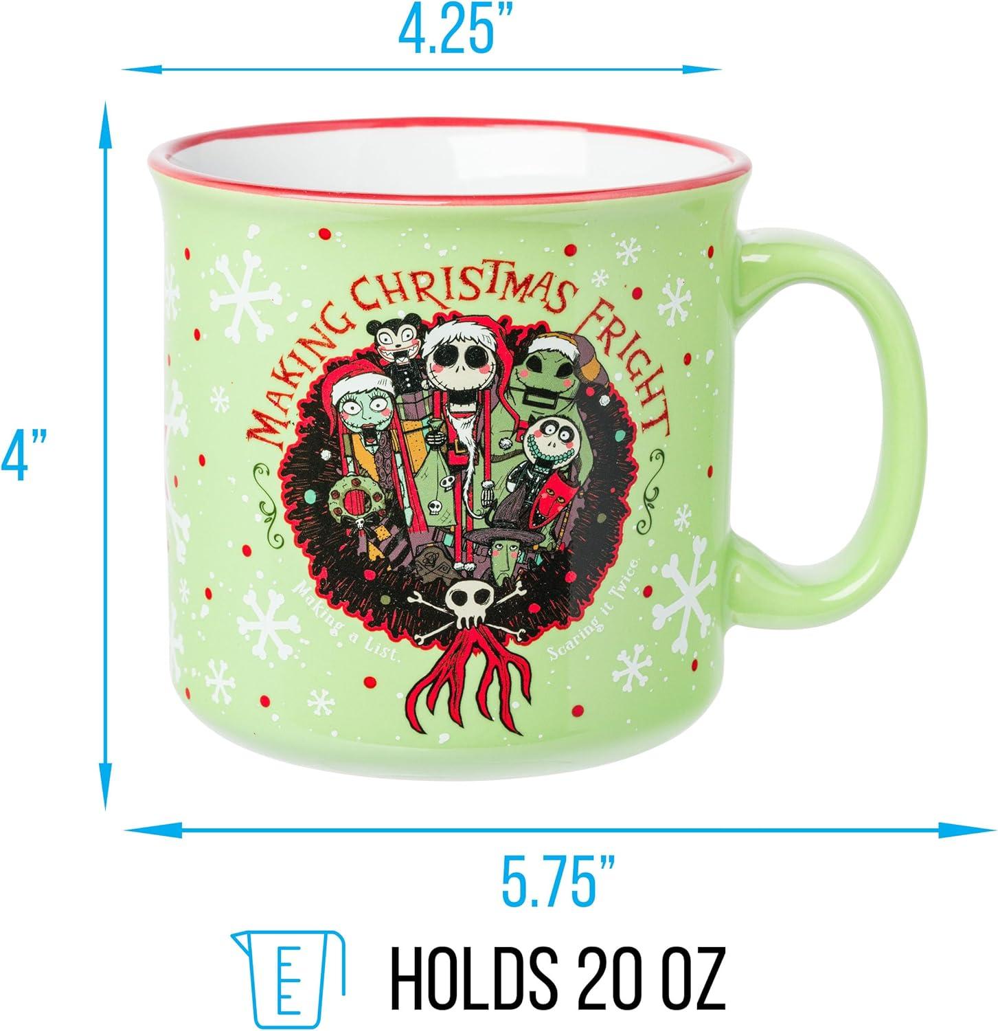 imageSilver Buffalo Disney Tim Burton Nightmare Before Christmas Tombstones Featuring Jack Skellington and Zero 3D Sculpted Ceramic Mug 18 OuncesMaking a List Scaring it Twice 20 Ounces