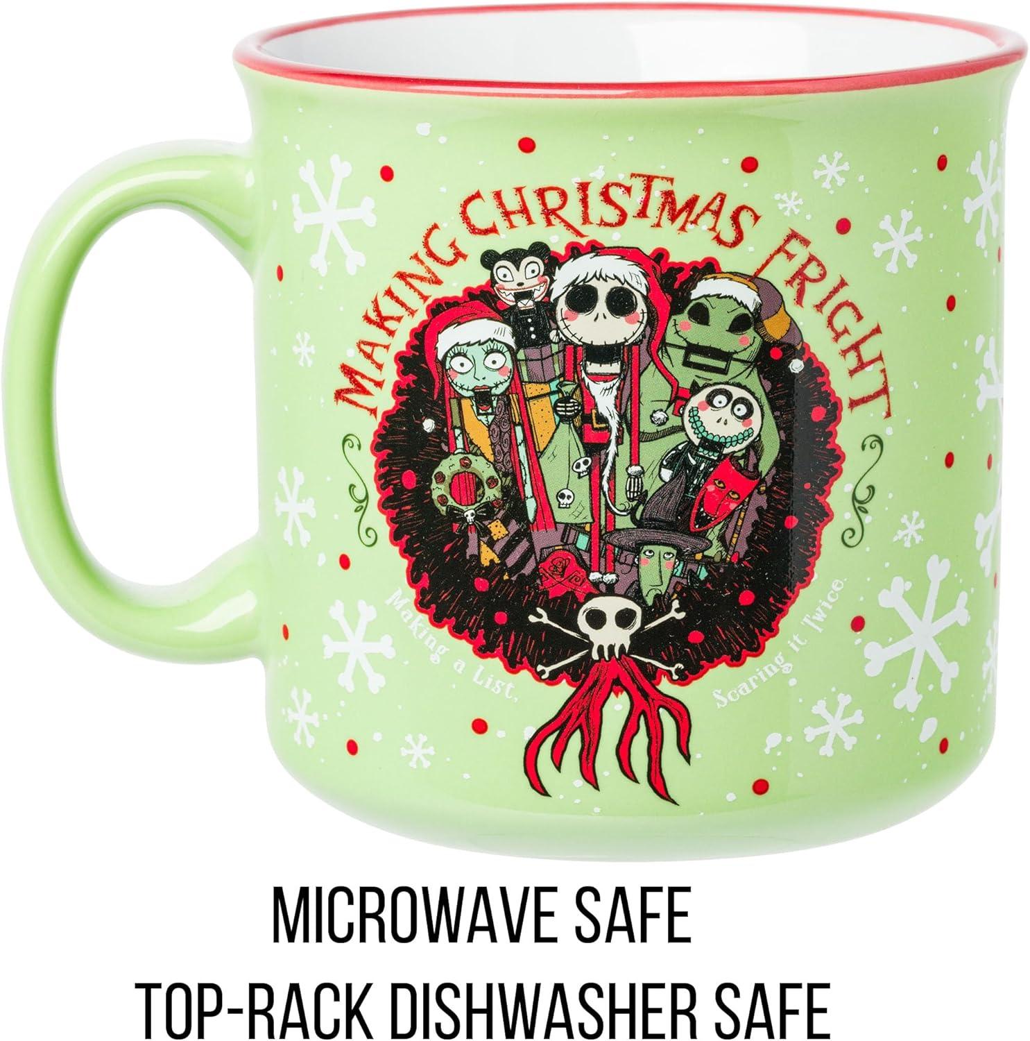 imageSilver Buffalo Disney Tim Burton Nightmare Before Christmas Tombstones Featuring Jack Skellington and Zero 3D Sculpted Ceramic Mug 18 OuncesMaking a List Scaring it Twice 20 Ounces