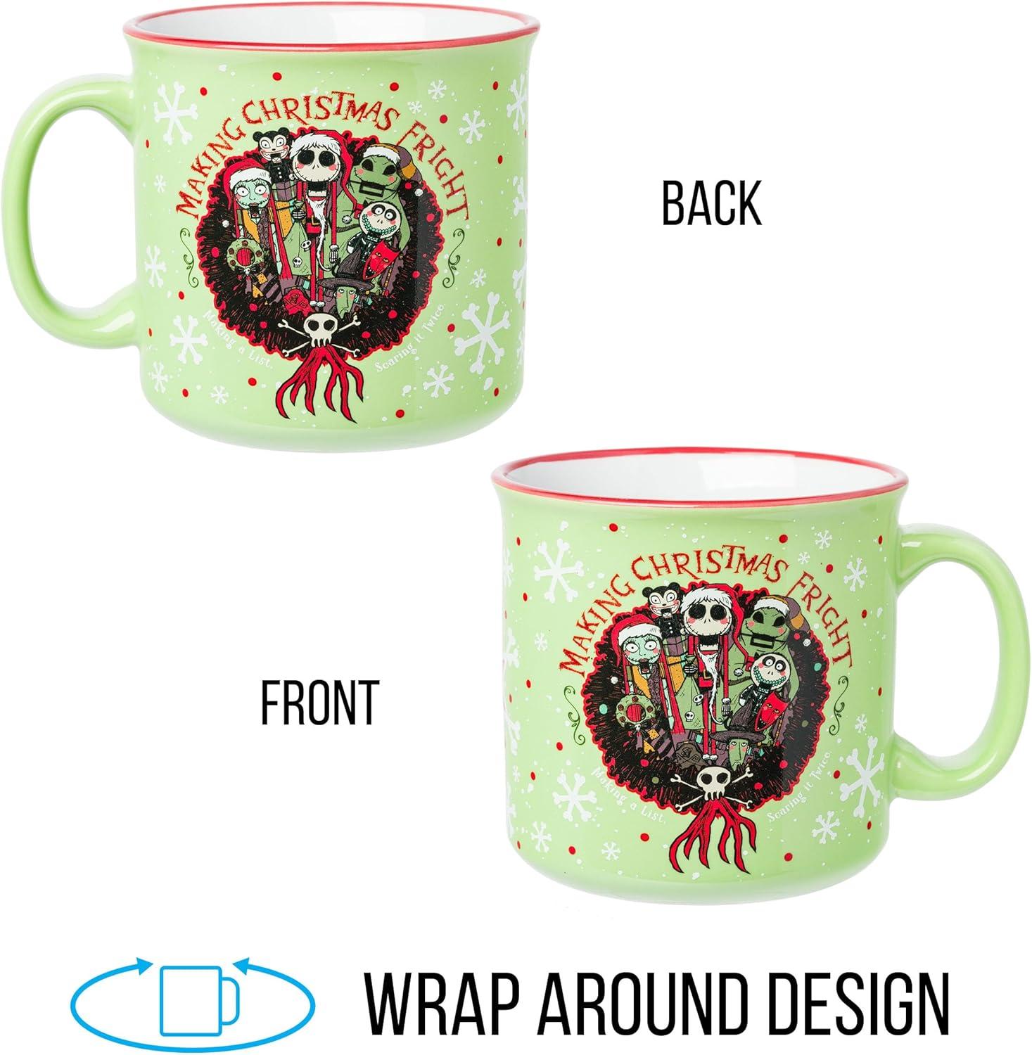 imageSilver Buffalo Disney Tim Burton Nightmare Before Christmas Tombstones Featuring Jack Skellington and Zero 3D Sculpted Ceramic Mug 18 OuncesMaking a List Scaring it Twice 20 Ounces