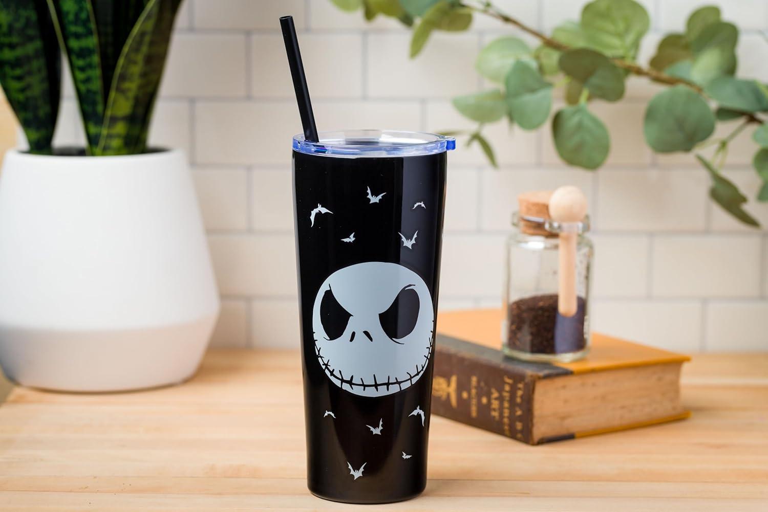 imageSilver Buffalo Disney Tim Burton Nightmare Before Christmas Tombstones Featuring Jack Skellington and Zero 3D Sculpted Ceramic Mug 18 OuncesSeriously Spooky 22 Ounces