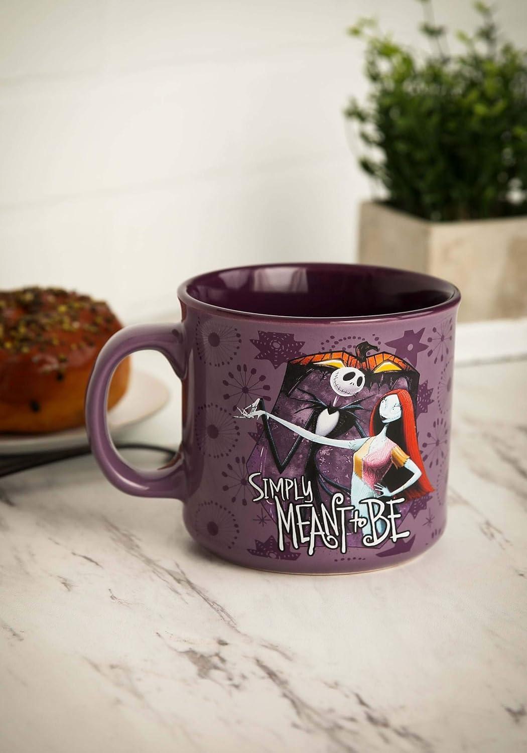 imageSilver Buffalo Disney Tim Burton Nightmare Before Christmas Tombstones Featuring Jack Skellington and Zero 3D Sculpted Ceramic Mug 18 OuncesSimply Meant to Be 20 Ounces