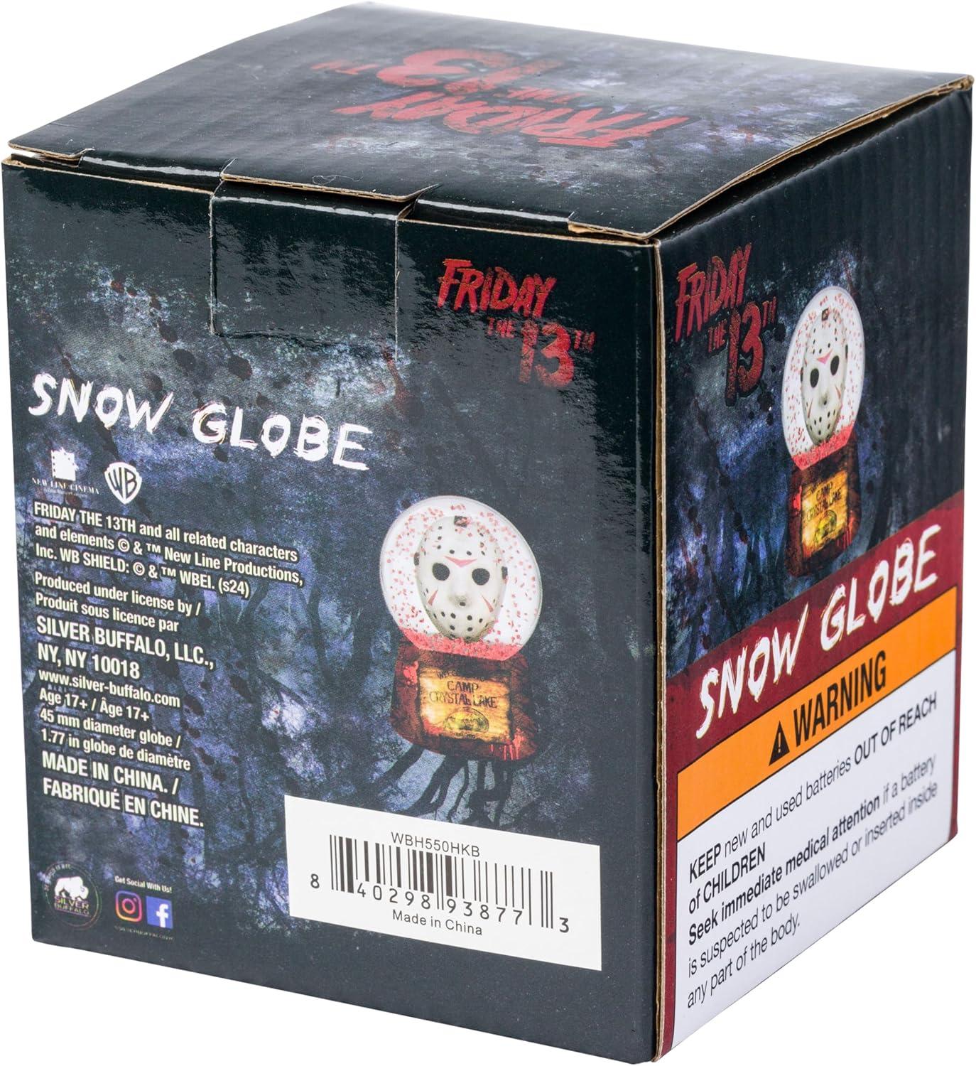 imageSilver Buffalo Friday The 13th Mini Light Up Snow GlobeWelcome to Camp Crystal Lake38 Inches Tall 45mm Small