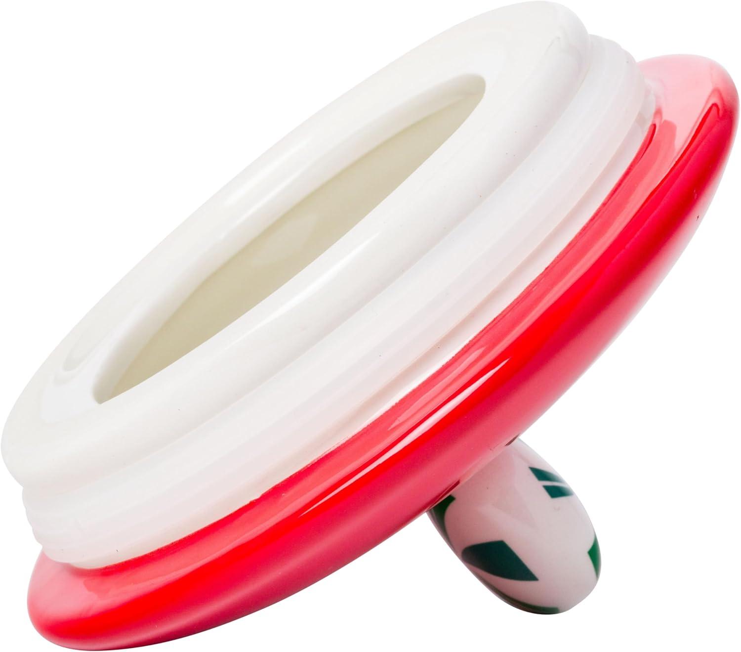 imageSilver Buffalo Peanuts Peppermint Dreams and Candy Cane Christmas Featuring Snoopy Charlie Brown Lucy Linus and Franklin Ceramic Cookie Snack Jar LargePeanuts Christmas Ceramic