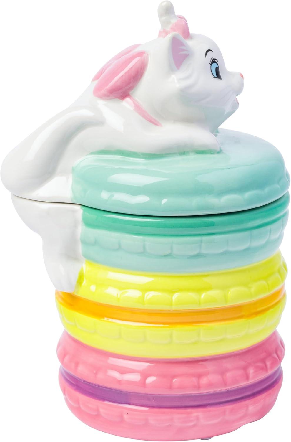 imageSilver Buffalo Peanuts Peppermint Dreams and Candy Cane Christmas Featuring Snoopy Charlie Brown Lucy Linus and Franklin Ceramic Cookie Snack Jar LargeAristocats Marie Macaron Ceramic Sculpted