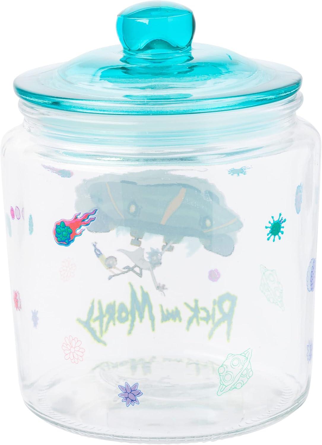 imageSilver Buffalo Peanuts Peppermint Dreams and Candy Cane Christmas Featuring Snoopy Charlie Brown Lucy Linus and Franklin Ceramic Cookie Snack Jar LargeRick and Morty Glass