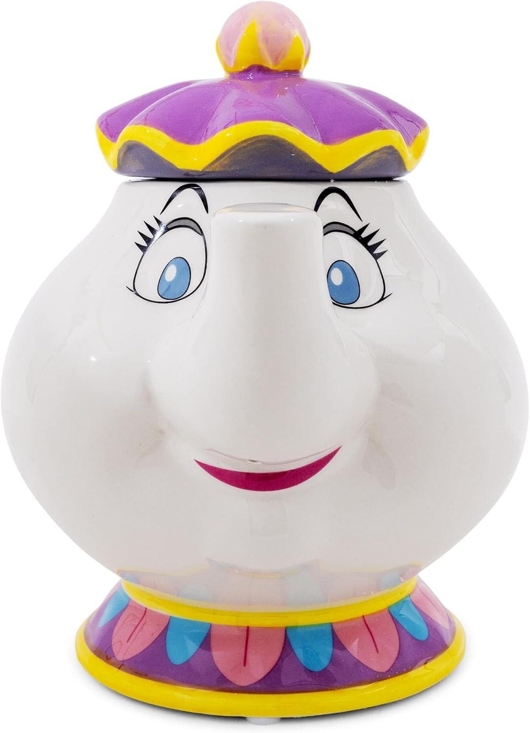 imageSilver Buffalo Peanuts Peppermint Dreams and Candy Cane Christmas Featuring Snoopy Charlie Brown Lucy Linus and Franklin Ceramic Cookie Snack Jar LargeMrs Potts Ceramic Sculpted