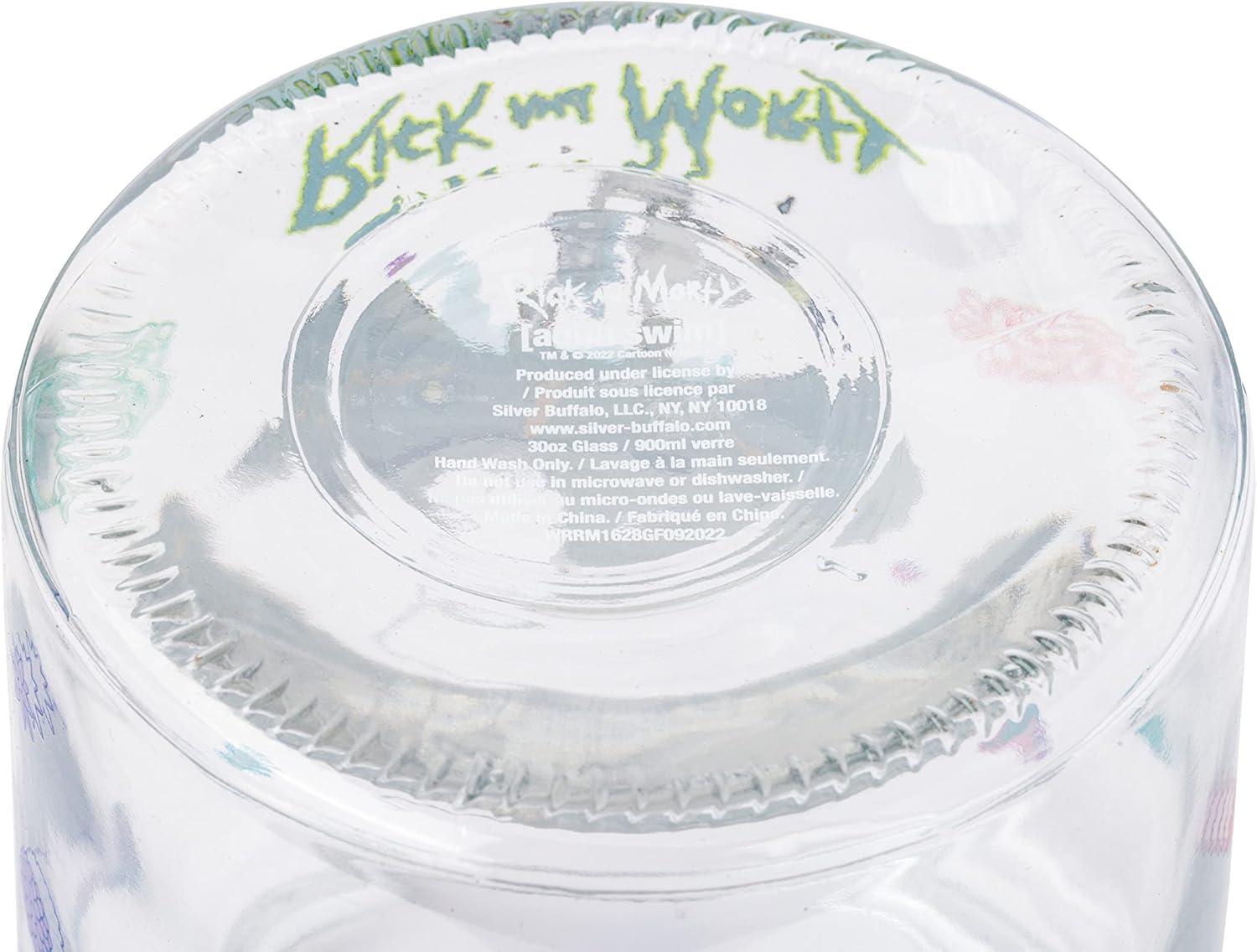 imageSilver Buffalo Peanuts Peppermint Dreams and Candy Cane Christmas Featuring Snoopy Charlie Brown Lucy Linus and Franklin Ceramic Cookie Snack Jar LargeRick and Morty Glass