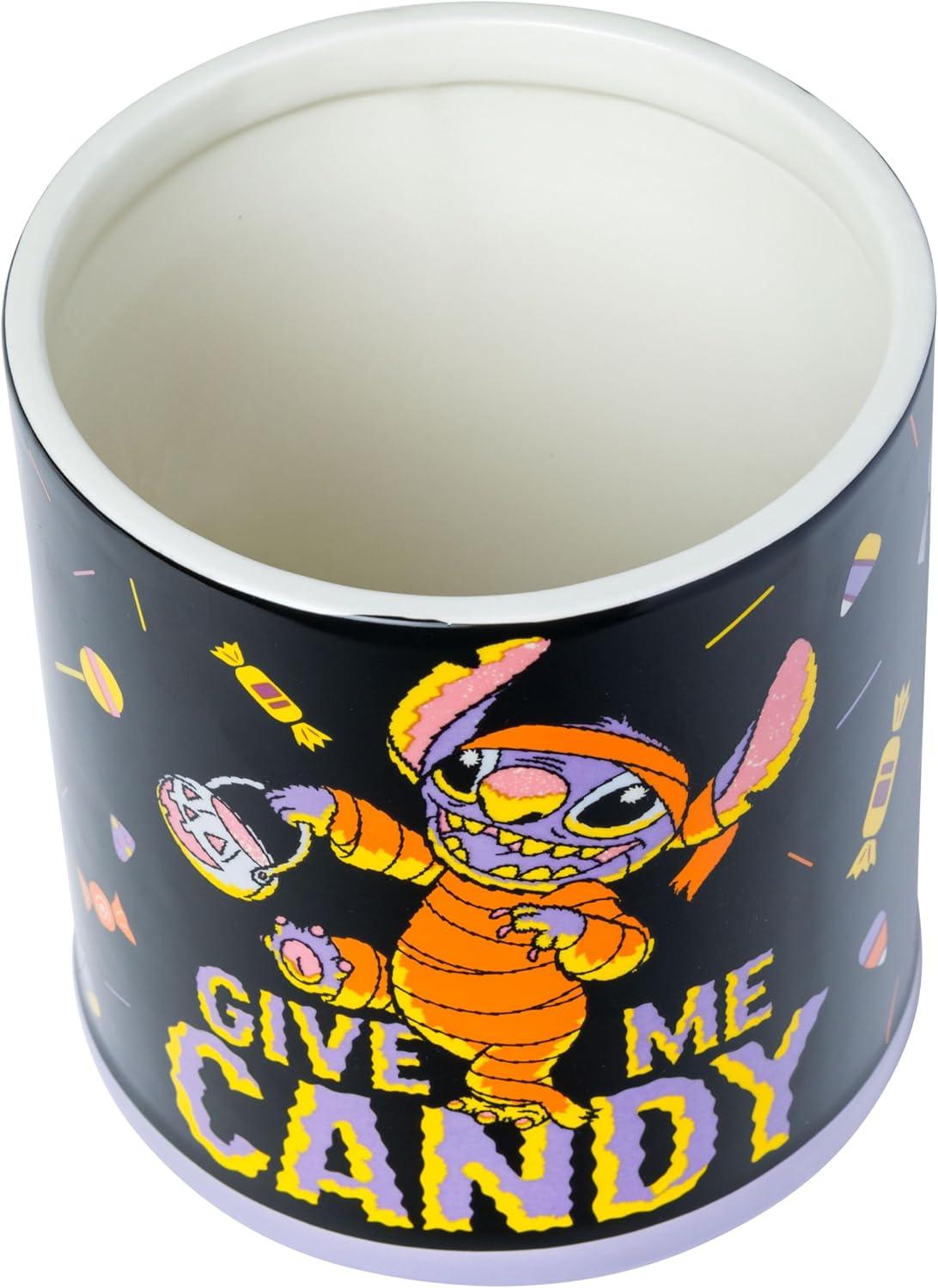 imageSilver Buffalo Peanuts Peppermint Dreams and Candy Cane Christmas Featuring Snoopy Charlie Brown Lucy Linus and Franklin Ceramic Cookie Snack Jar LargeLilo and Stitch Halloween Ceramic