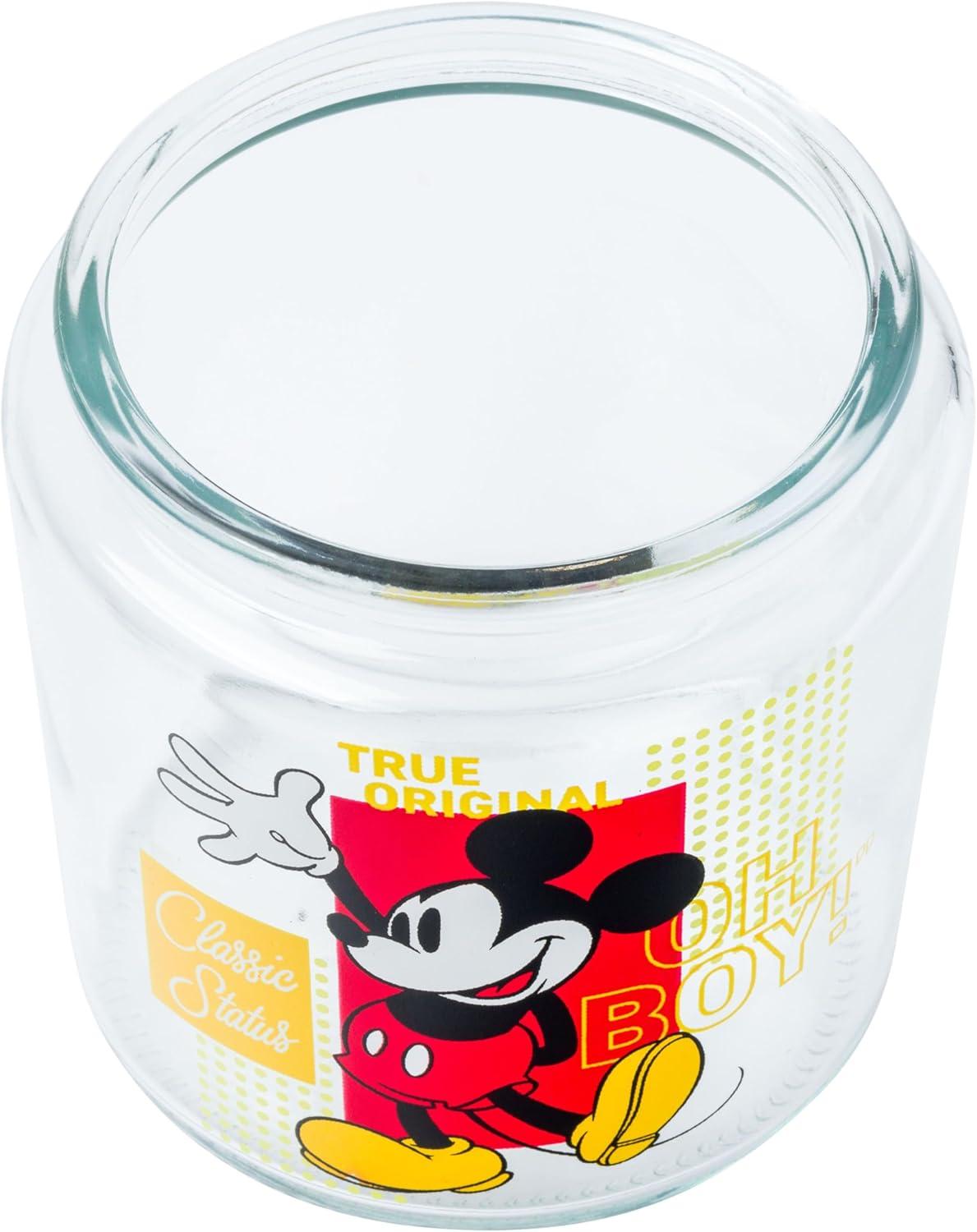 imageSilver Buffalo Peanuts Peppermint Dreams and Candy Cane Christmas Featuring Snoopy Charlie Brown Lucy Linus and Franklin Ceramic Cookie Snack Jar LargeMickey Mouse Glass