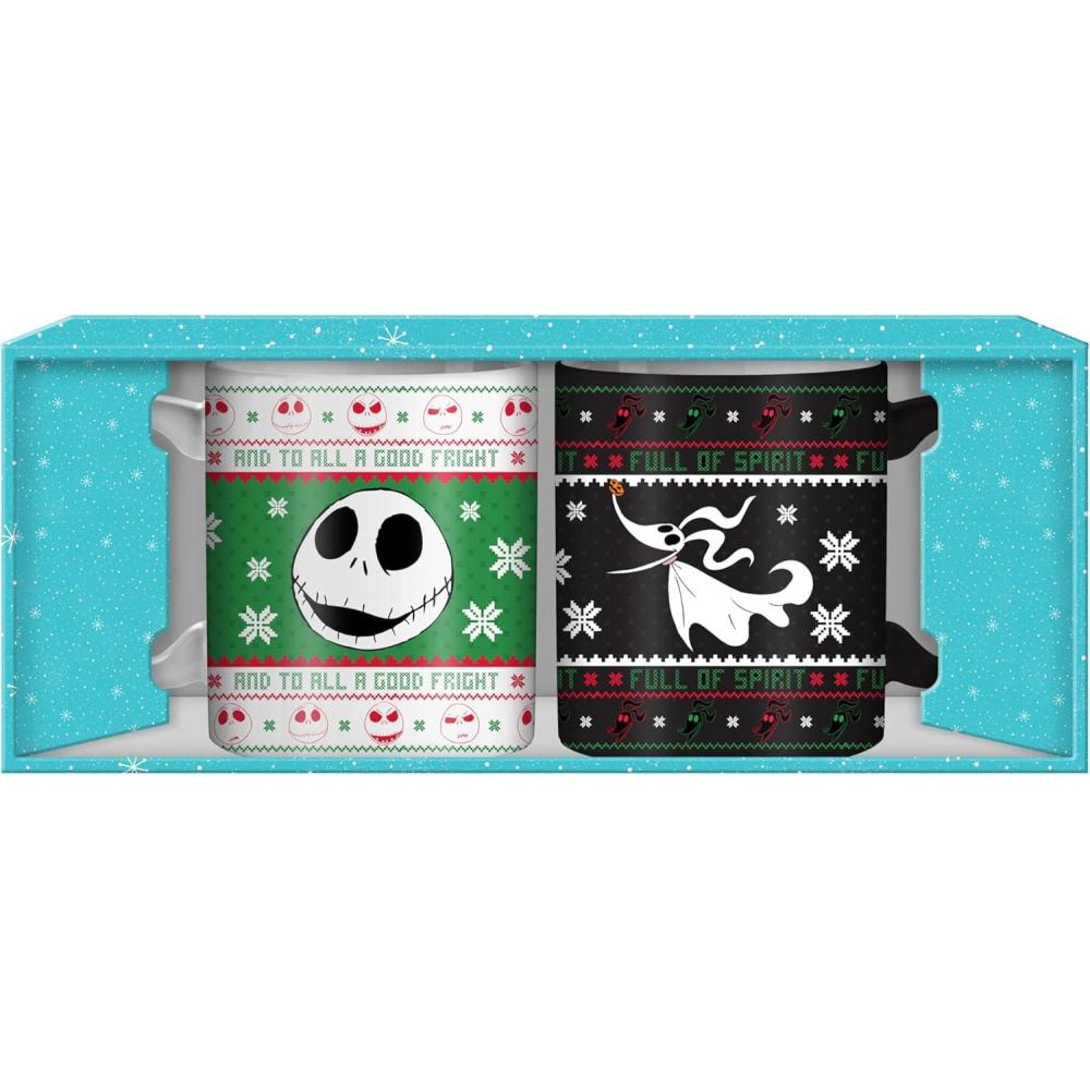imageSilver Buffalo Disney Tim Burton Nightmare Before Christmas Tombstones Featuring Jack Skellington and Zero 3D Sculpted Ceramic Mug 18 Ounces2 Pack Ugly Sweater Set 14 Ounces