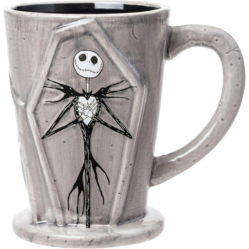 imageSilver Buffalo Disney Tim Burton Nightmare Before Christmas Tombstones Featuring Jack Skellington and Zero 3D Sculpted Ceramic Mug 18 Ounces3D Sculpted Tombstones 18 Ounces