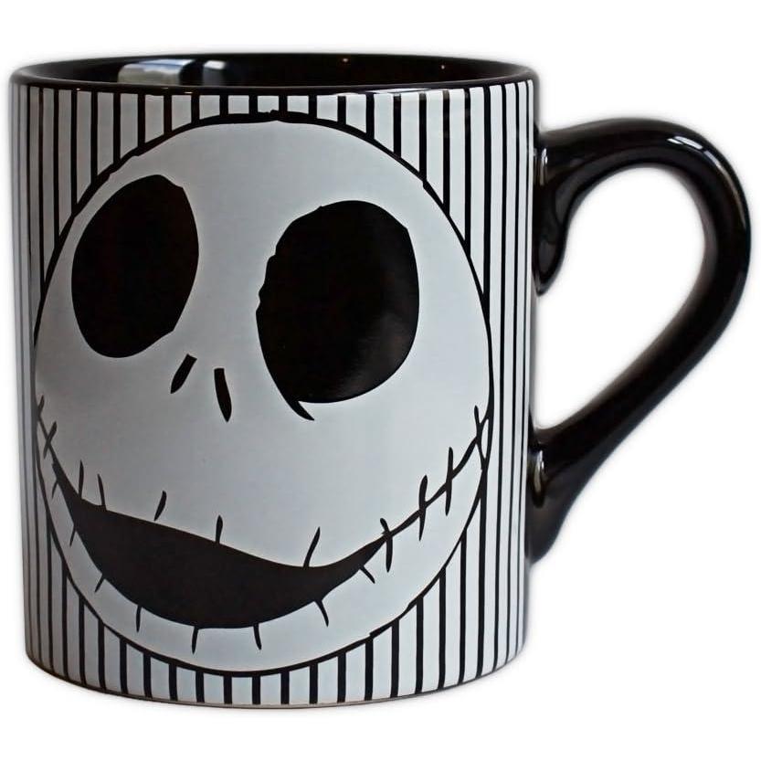 imageSilver Buffalo Disney Tim Burton Nightmare Before Christmas Tombstones Featuring Jack Skellington and Zero 3D Sculpted Ceramic Mug 18 OuncesJack Skellington Stripes 14 Ounces