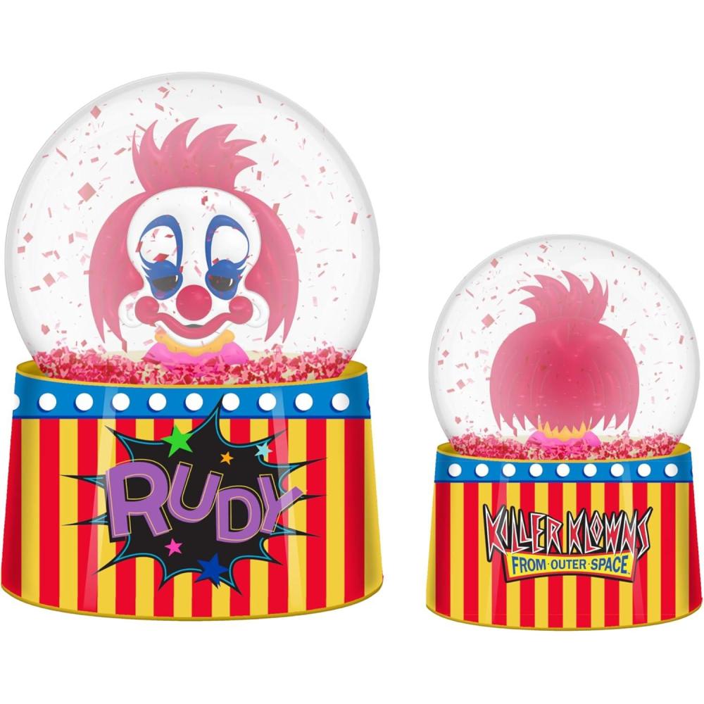 imageSilver Buffalo Killer Klowns Mini Light Up Snow GlobeRudy from Outer Space38 Inches Tall 45mm Small