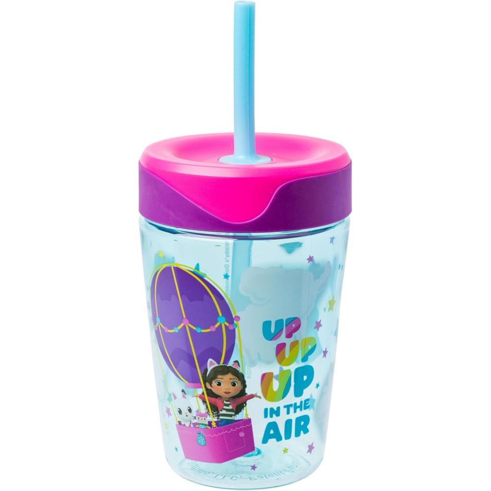 imageSilver Buffalo PAW Patrol Celebration Seated Group 175oz Spill Proof Tumbler w StrawGabbys Dollhouse