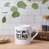 Friends Central Perk Ceramic Coffee Mug How You Brewin, 14 Ounces