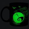 Silver Buffalo Disney Tim Burton Nightmare Before Christmas Tombstones Featuring Jack Skellington and Zero 3D Sculpted Ceramic Mug, 18 Ounces(Glow in the Dark: What a Wonderful Nightmare (20 Ounces))