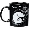 Silver Buffalo Disney Tim Burton Nightmare Before Christmas Tombstones Featuring Jack Skellington and Zero 3D Sculpted Ceramic Mug, 18 Ounces(Glow in the Dark: What a Wonderful Nightmare (20 Ounces))