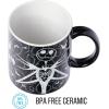 Silver Buffalo Disney Tim Burton Nightmare Before Christmas Tombstones Featuring Jack Skellington and Zero 3D Sculpted Ceramic Mug, 18 Ounces(Glow in the Dark: Jack Skellington (20 Ounces))
