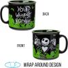 Silver Buffalo Disney Tim Burton Nightmare Before Christmas Tombstones Featuring Jack Skellington and Zero 3D Sculpted Ceramic Mug, 18 Ounces(Your Worst Nightmare (20 Ounces))