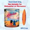 Silver Buffalo Lilo and Stitch Halloween Give Me Candy Glitter 20oz Ceramic Mug(3D Sculpted Surfboard Handle (20 Ounces))