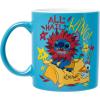 Silver Buffalo Lilo and Stitch Halloween Give Me Candy Glitter 20oz Ceramic Mug(All Hail the King (20 Ounces))