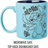 Silver Buffalo Lilo and Stitch Halloween Give Me Candy Glitter 20oz Ceramic Mug(Aloha Etched and Engraved (20 Ounces))