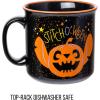 Silver Buffalo Lilo and Stitch Halloween Give Me Candy Glitter 20oz Ceramic Mug(Black/Multi)