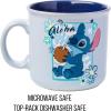 Silver Buffalo Lilo and Stitch Halloween Give Me Candy Glitter 20oz Ceramic Mug(Drinking Coconut (20 Ounces))