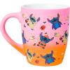 Silver Buffalo Lilo and Stitch Halloween Give Me Candy Glitter 20oz Ceramic Mug(Multicolor)