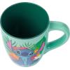 Silver Buffalo Lilo and Stitch Halloween Give Me Candy Glitter 20oz Ceramic Mug(Ohana (25 Ounces))