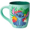Silver Buffalo Lilo and Stitch Halloween Give Me Candy Glitter 20oz Ceramic Mug(Ohana (25 Ounces))