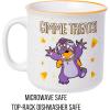 Silver Buffalo Lilo and Stitch Halloween Give Me Candy Glitter 20oz Ceramic Mug(White/Multi)