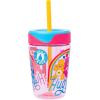 Silver Buffalo PAW Patrol Celebration Seated Group 17.5oz Spill Proof Tumbler w Straw(Multicolor)