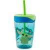 Silver Buffalo Star Wars Mandalorian Sparkle 17.5oz Spill Proof Tumbler w Straw