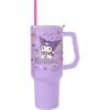 Silver Buffalo Sanrio Hello Kitty and Friends Stainless Steel Tumbler with Handle Featuring Kuromi, Fits in Standard Cup Holder, 40 Ounces