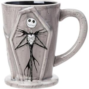 Silver Buffalo Disney Tim Burton Nightmare Before Christmas Tombstones Featuring Jack Skellington and Zero 3D Sculpted Ceramic Mug, 18 Ounces(3D Sculpted Tombstones (18 Ounces))