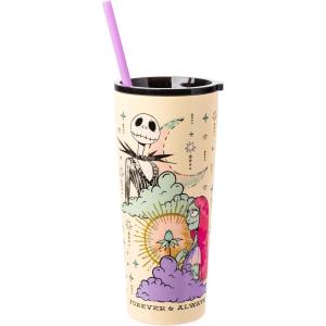 Silver Buffalo Disney Tim Burton Nightmare Before Christmas Tombstones Featuring Jack Skellington and Zero 3D Sculpted Ceramic Mug, 18 Ounces(Forever and Always (22 Ounces))