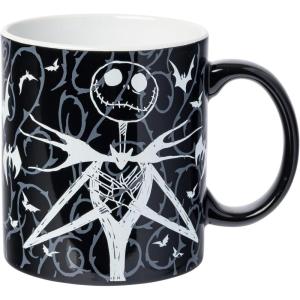 Silver Buffalo Disney Tim Burton Nightmare Before Christmas Tombstones Featuring Jack Skellington and Zero 3D Sculpted Ceramic Mug, 18 Ounces(Glow in the Dark: Jack Skellington (20 Ounces))