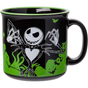 Silver Buffalo Disney Tim Burton Nightmare Before Christmas Tombstones Featuring Jack Skellington and Zero 3D Sculpted Ceramic Mug, 18 Ounces(Your Worst Nightmare (20 Ounces))