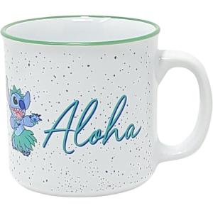Silver Buffalo Lilo and Stitch Halloween Give Me Candy Glitter 20oz Ceramic Mug(Aloha (20 Ounces))