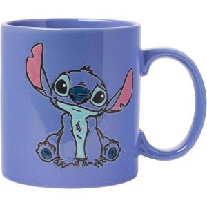 Silver Buffalo Lilo and Stitch Halloween Give Me Candy Glitter 20oz Ceramic Mug(Front and Back Sketch (20 Ounces))