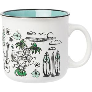 Silver Buffalo Lilo and Stitch Halloween Give Me Candy Glitter 20oz Ceramic Mug(Hawaii (20 Ounces))