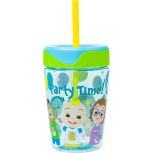 Silver Buffalo PAW Patrol Celebration Seated Group 17.5oz Spill Proof Tumbler w Straw(Cocomelon Party)