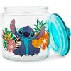 Silver Buffalo Disney Mickey Mouse Icon Sculpted 3D Hand Painted Ceramic Snack Cookie Jar (Small)(Lilo and Stitch Tropical (Glass))