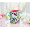 Silver Buffalo Sanrio Hello Kitty Rainbows Ceramic Mug, 20 Ounces(Blue/Multi)