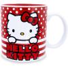 Silver Buffalo Sanrio Hello Kitty Rainbows Ceramic Mug, 20 Ounces(Red/Multi)