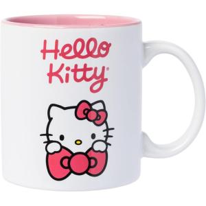 Silver Buffalo Sanrio Hello Kitty Rainbows Ceramic Mug, 20 Ounces(Multicolor)