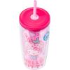 Silver Buffalo Sanrio Hello Kitty Strawberry Spill Resistant Plastic Tumbler, 20 Ounces(Multicolor)