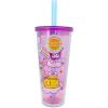 Silver Buffalo Sanrio Hello Kitty Strawberry Spill Resistant Plastic Tumbler, 20 Ounces(Pink/Multi)