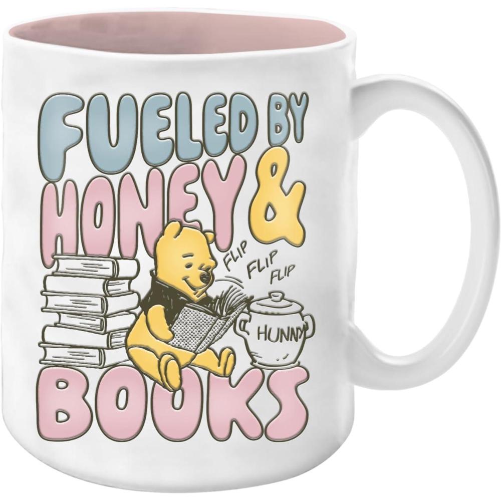 imageSilver Buffalo Winnie the Pooh My Weekend is Booked Wax Resist 17oz Ceramic Pottery MugMulticolor